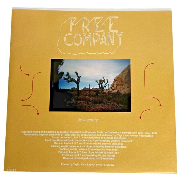 Boy Scouts Free Company Vinyl LP 2019 Record Album Anti Records 87712-1 - Picture 4 of 8